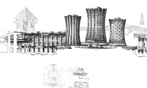 Paolo Soleri's NOVANOAH city design