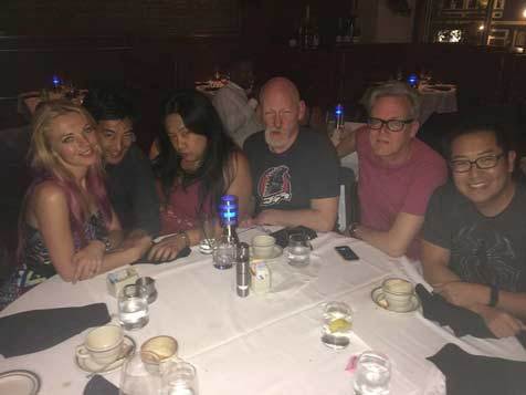 Frank Cho dinner at San Diego Comic Con 2015