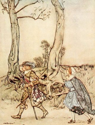 Erlinton Had a Fair Daughter by Arthur Rackham