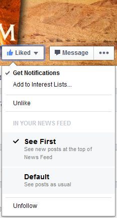 Facebook See First