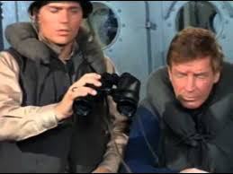 Patrick Wayne (left) in Voyage to the Bottom of the Sea episode Killers of the Deep