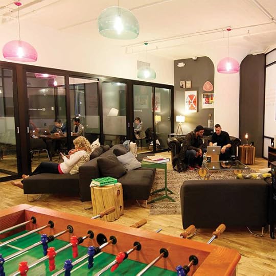 Game rooms are common in coworking spaces