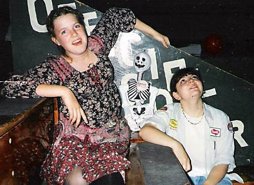 Teen me in a Gunne Sax dress. BeatlesJill79 is to my right.
