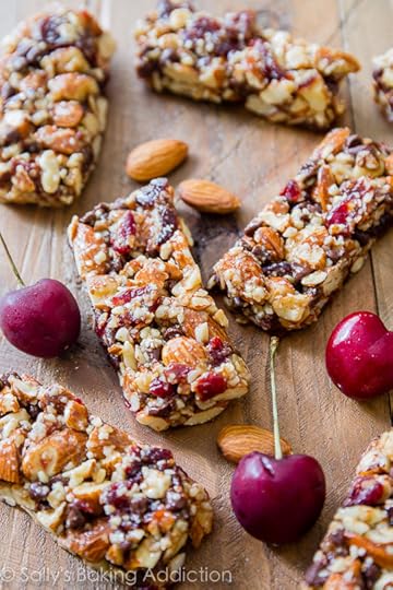 Chocolate Cherry Almond Snack Bars-- copycat KIND bars! sallysbakingaddiction.com