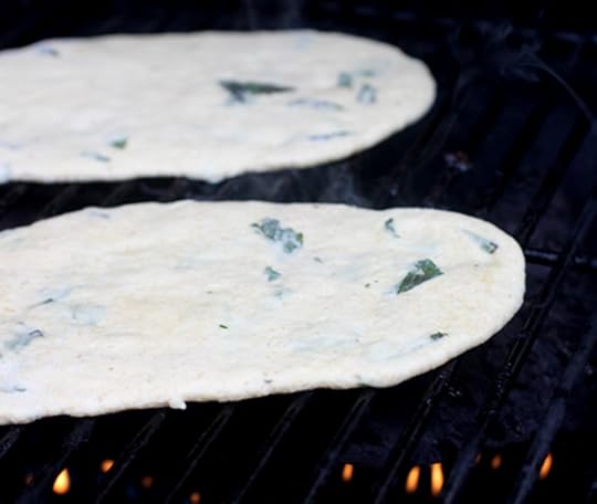 Grilled Mint Naan