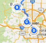 Arvada to Denver