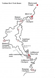 Vaishno Devi Map, Katra