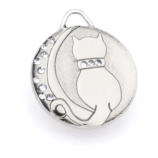 Cat ID Tag Personalized in Silver or Gold