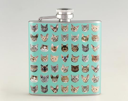 Cat Multi Face Liquor Hip Flask