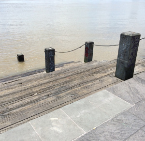 The river was quite high!