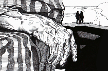 A wizard illustration by Dean Lewis.