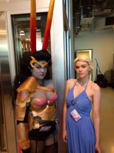 Can't I.D. the warrior woman, but that's Daenerys from GOTS.