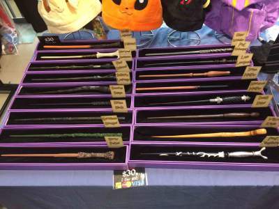 The Harry Potter wand collection. I'll be honest. I was tempted...
