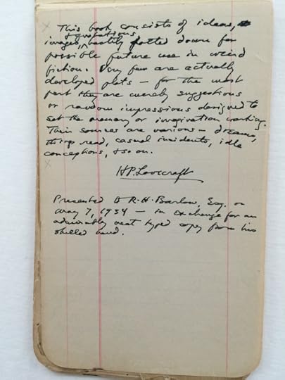 First page of the commonplace notebook.