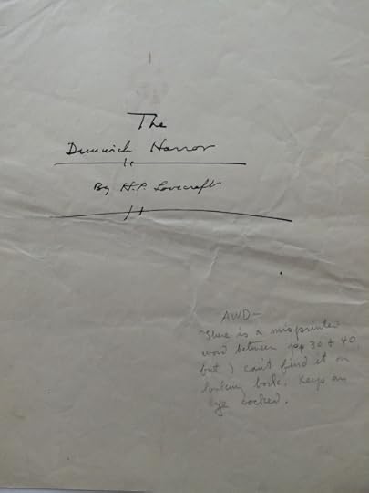 Dunwich title page