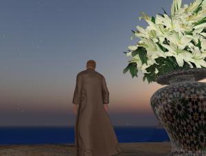 Moments after sunset from the Church of the Dawn Treader