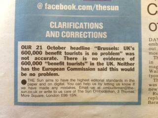 The Sun on benefit tourists