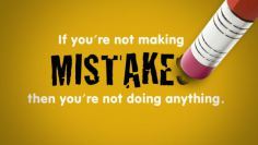 making mistakes