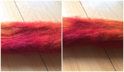 BFL/silk smooth left, rough right.