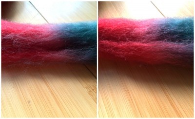 dyed bfl smoth rough
