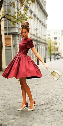 Spring street fashion chic /karen cox. red dress
