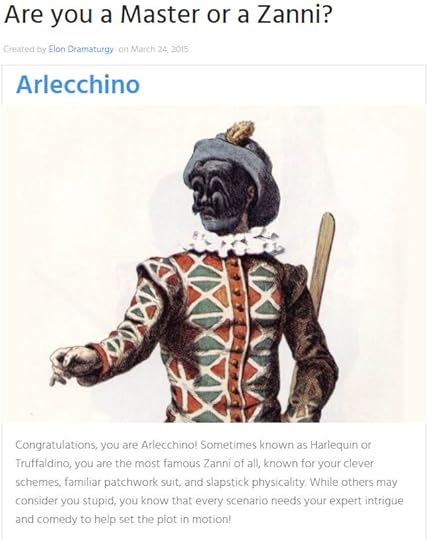 What commedia dell'arte character are you?