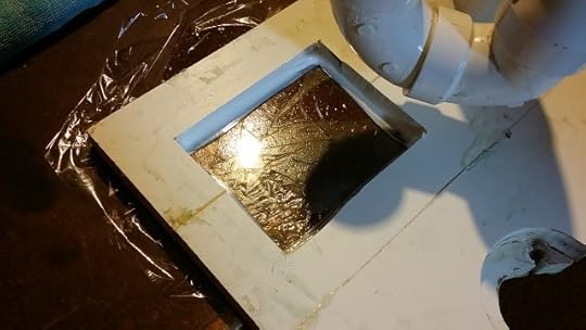 Caulk perimeter and let dry