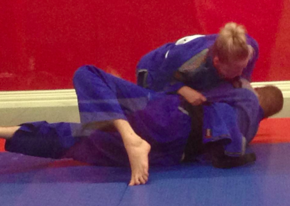 Moments before Kristen gets her tail kicked….