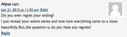 Screen capture of a comment