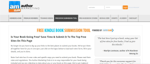 Free Kindle Submission Tool from Author Marketing Club