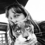 me and storm b&W