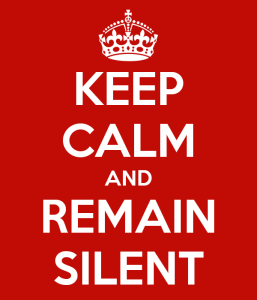 Often, remaining silent is better than getting into a pointless debate.