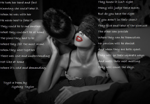 Sexy playful couple in bed, foreplay, selective coloring