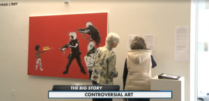 A screenshot of WMTV's coverage of 