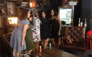 Some of the totally awesome women, I only know the two to the right - Alisha Rai (!!) and Alyssa Cole (!!)