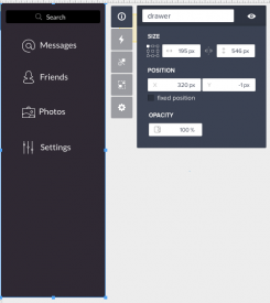 Screenshot of grouping elements.