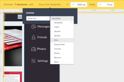 Screenshot of previewing the project.