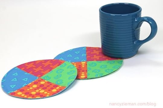 How to sew a mug rug with fabric scraps Nancy Zieman