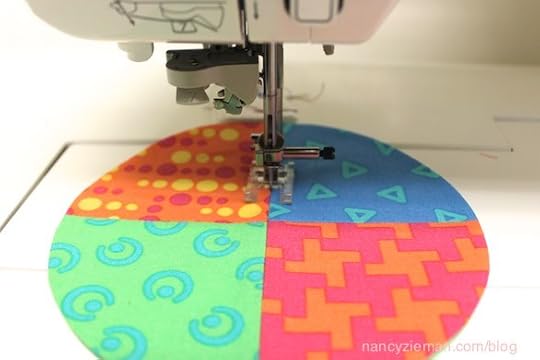 How to sew a mug rug with fabric scraps Nancy Zieman