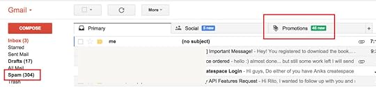 Spam and promotions tab in gmail