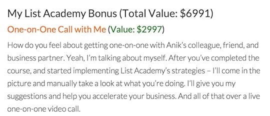 List academy bonus preview