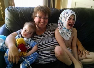 Some days you just have to smile...even with grumpiness all around