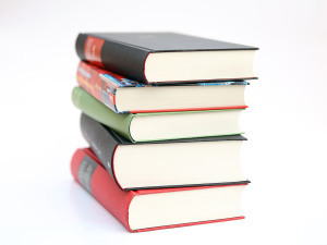 Image of a stack of books