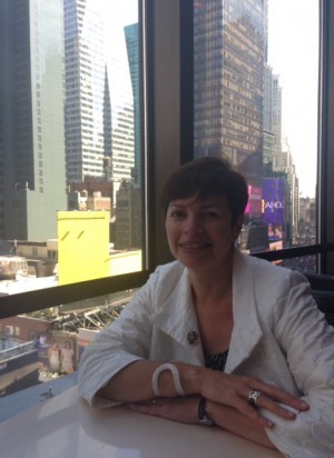 Mitt sista inbokade möte var med Dianne Moggy från Harlequin Toronto. Vi drack bubbel i baren, New York utanför och pratade om romance. Otroligt kul.