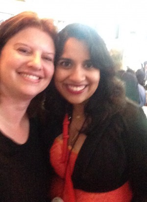 Jag stötte ihop med Alisha Rai och vi småpratade lite. Jag hälsade henne att hon har en svensk fanclub. 