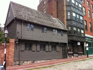 Paul Revere House, Boston, July 2014 (Photo: Sarah Sundin)