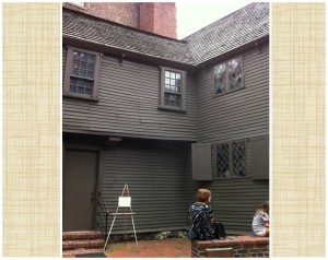 Paul Revere House from the rear, the current tourist entrance. July 2014. (Photo: Sarah Sundin)