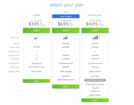 Choose Hosting Plan: Author Website