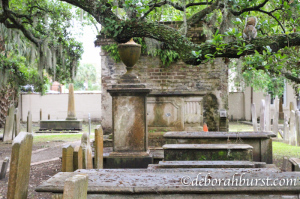 Circular graveyard color wet tombs wm