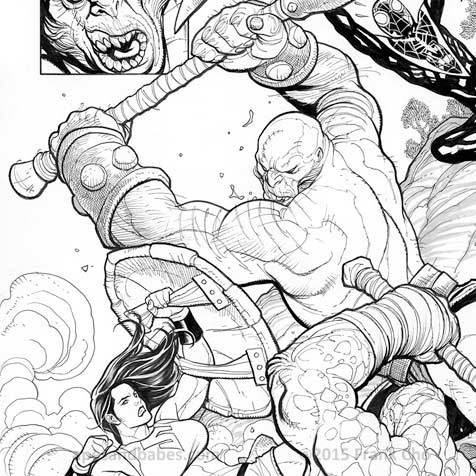 Frank Cho The Totally Awesome Hulk battle scene